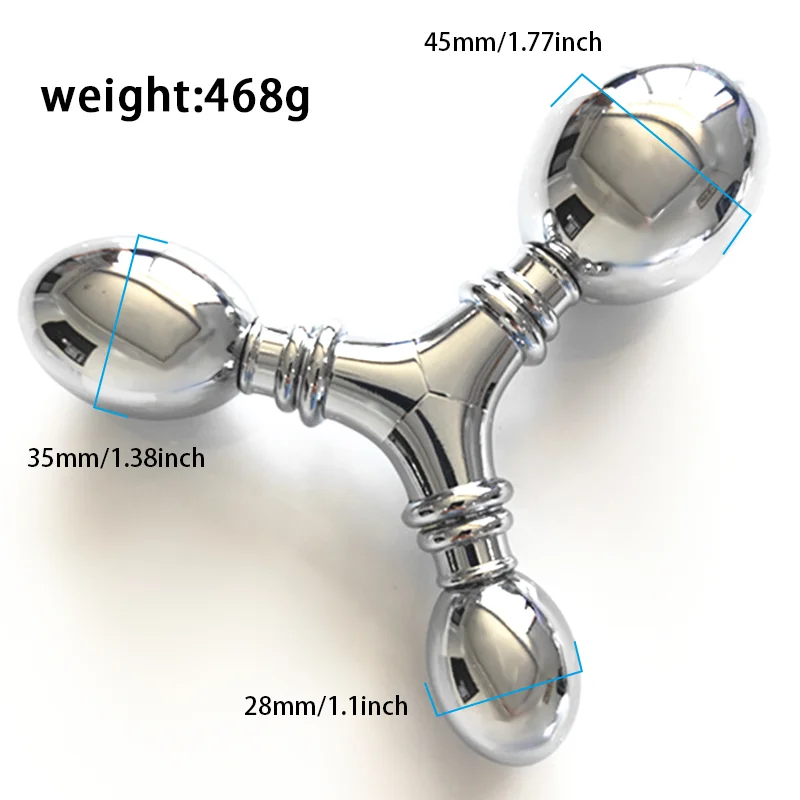 Premium Adult Sex Toy Set Three-Head Removable G-Spot AV Massage Stick Anal Vibrator with Premium Metal for Comfort Durability 4
