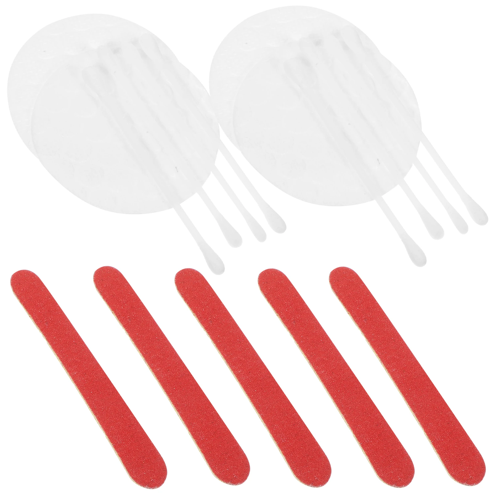 

Cotton Swabs Set Disposable Facial Makeup Remover Organic Thick Supple Face Cleaner Pads Salon Nail File Tools