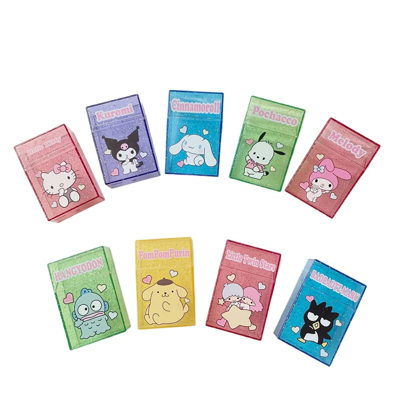 

Kawaii Sanrio, Hello Kitty Cinnamoroll Kuromi Melody Cinnamoroll ювелирные изделия, картинка для курения, коробка для хранения фотографий, подарки для девушек