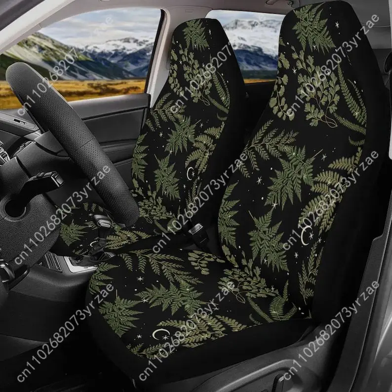 

Celestial Fern Forest Car Seat Covers Universal Environmentally Friendly Interior Decorations Comfortable Breathable Seat Covers