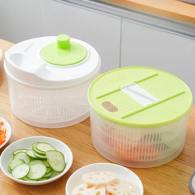 Multifunction Salad Spinner Lettuce Dryer Vegetable Dehydrator Fruit Drain Basket Kitchen Tools for Washing Strainer Vegetables