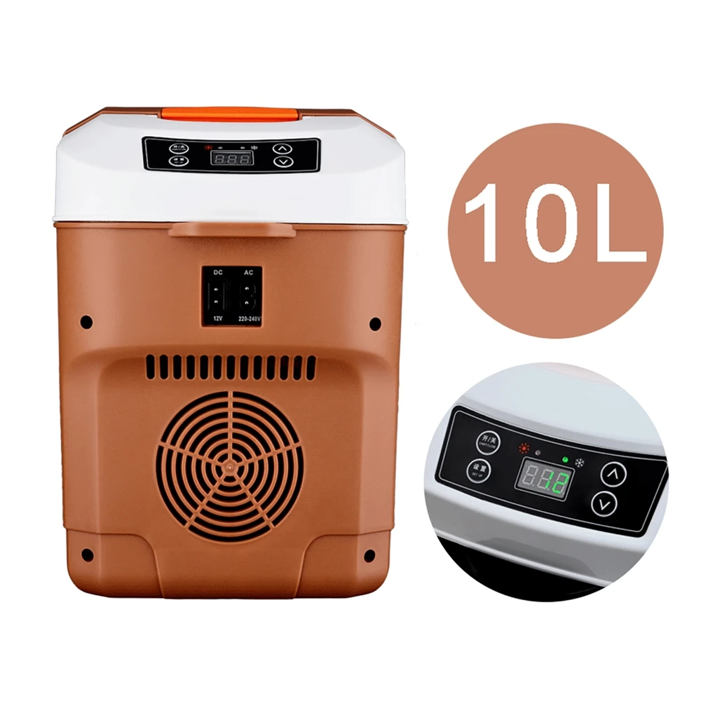 10L Outdoor Camping Refrigerator Car Dual-purpose Mini Refrigerator Camping Portable Cooler Cold And Warm 12v 24V Refrigerator