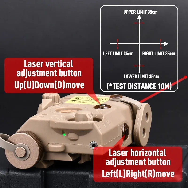 Wadsn taktische PEQ-15 laser vereinfachte Version nur roter Punkt blau grün Laser visier zeiger kein ir Licht Jagd waffen anzeige