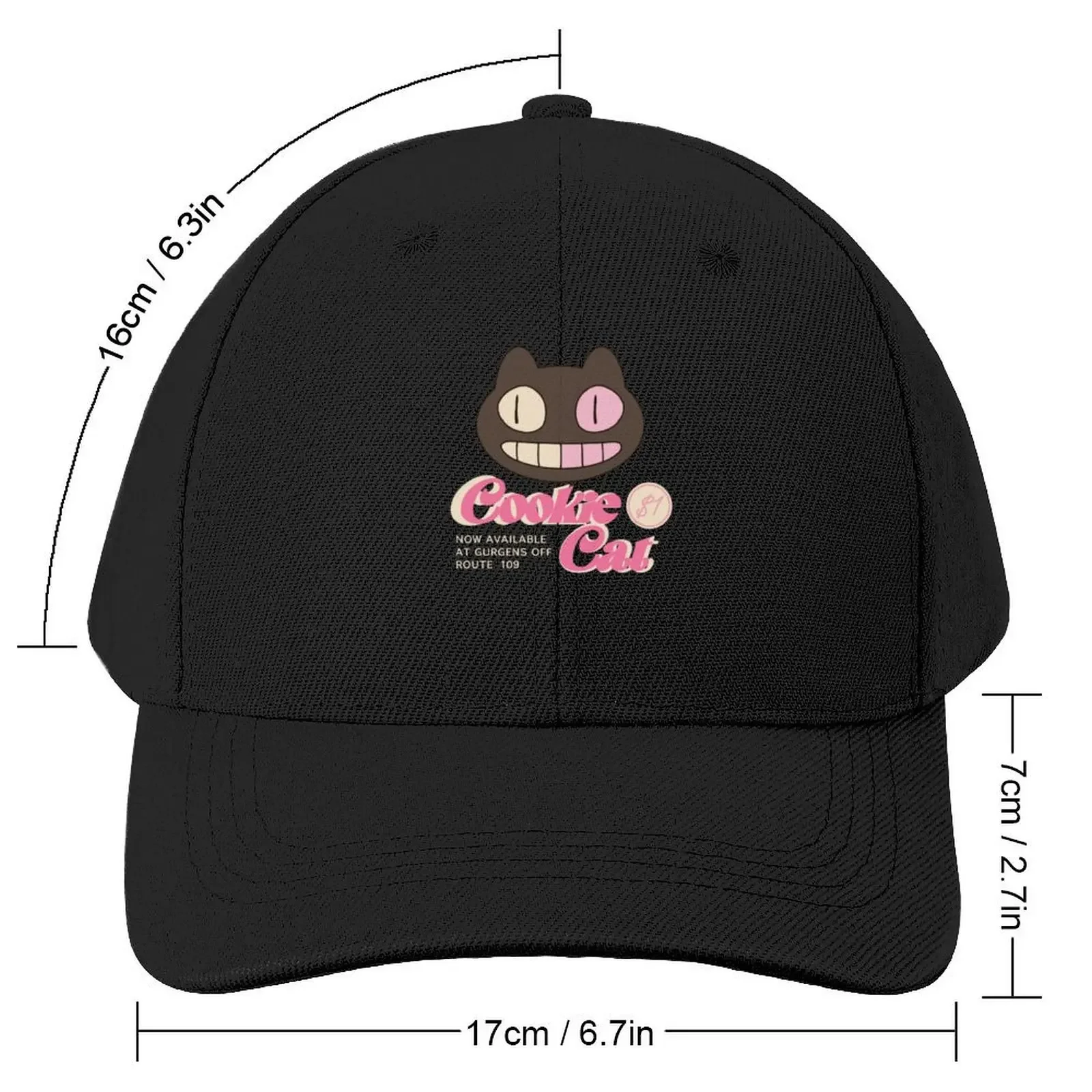 Cookie Cat retro advertisement Baseball Cap Icon Brand Man cap Golf Men Women's