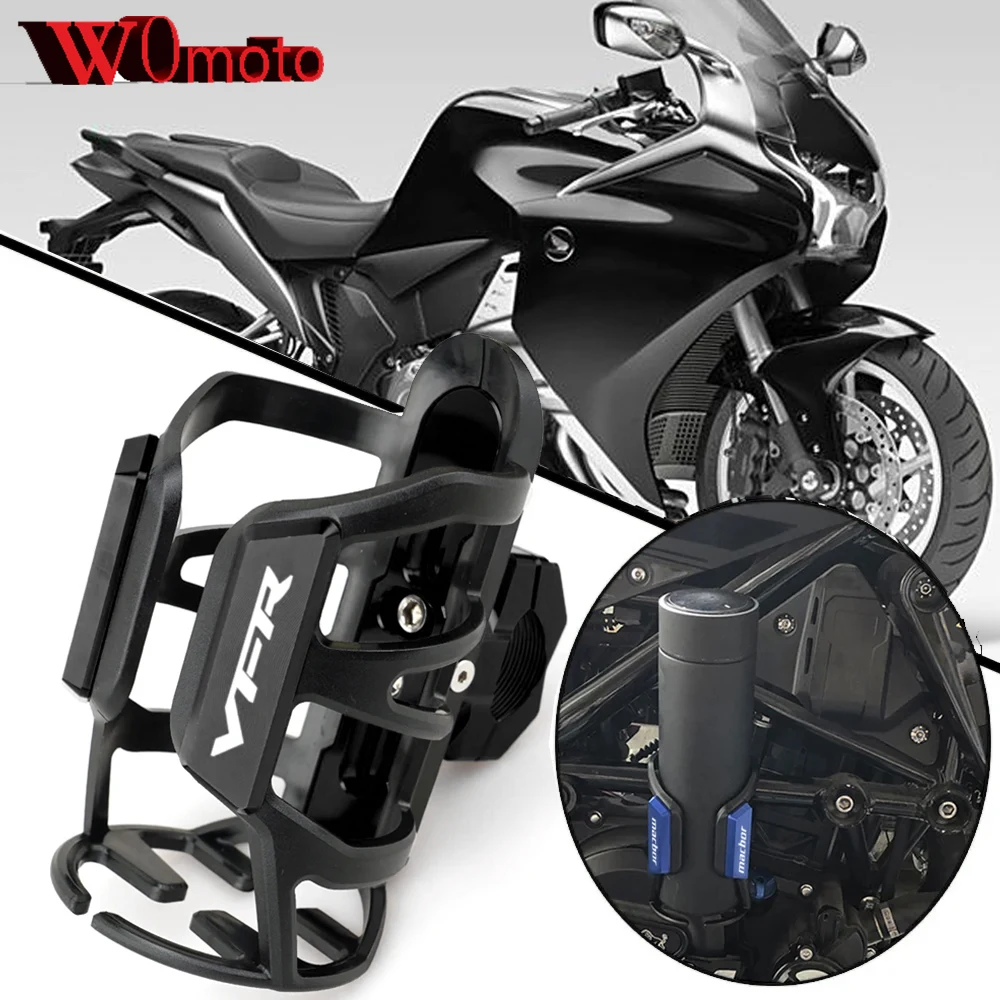 New For Honda VFR750 VFR800 VFR800F VFR1200F VFR 750 800 800X 1200 F Motorcycle Accessories Drink Cup Holder Water Bottle Cage