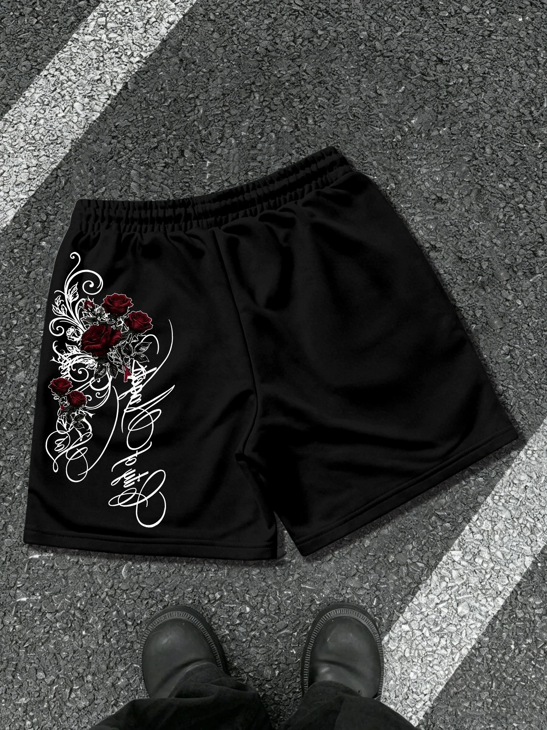 Men's Summer Drawstring Waist Printed Shorts, All-Match Casual Outdoor Travel Athletic Shorts