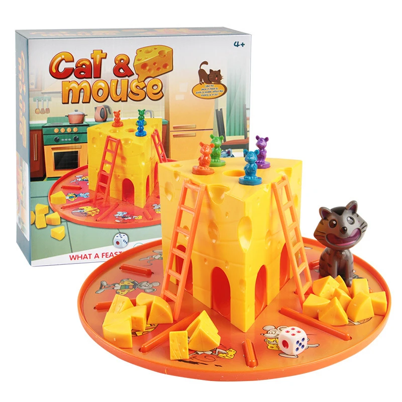 Cat and Mouse- Cake Cheese Board Game, brinquedos interativos pai-filho para crianças, meninos e meninas Entretenimento