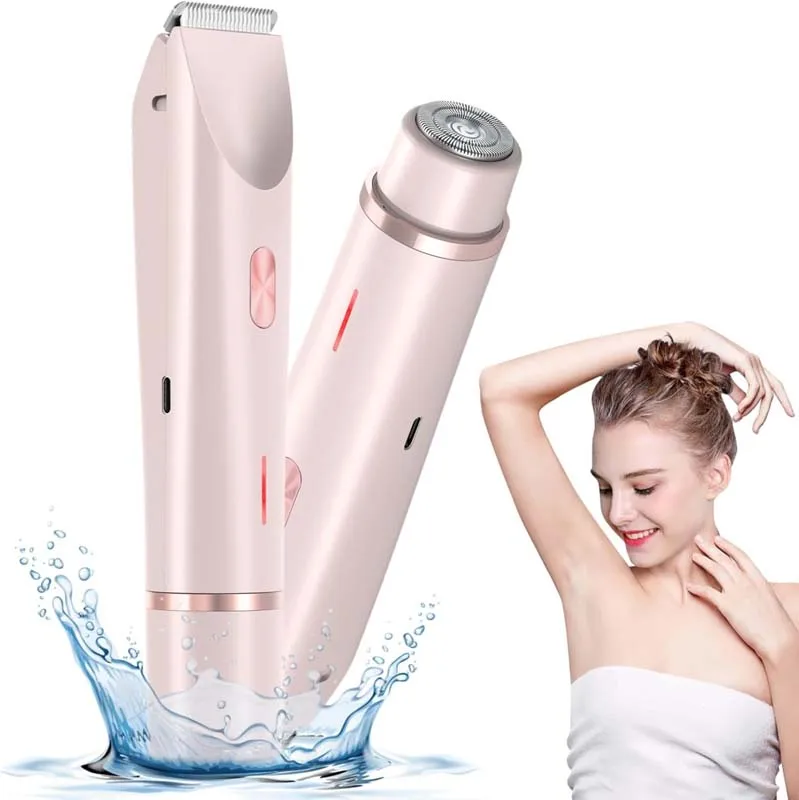 

Portable 2-In-1 Mini Electric Facial Hair Shaver For Women Painless Ladies Electric Mini Lady Facial Hair Shaver