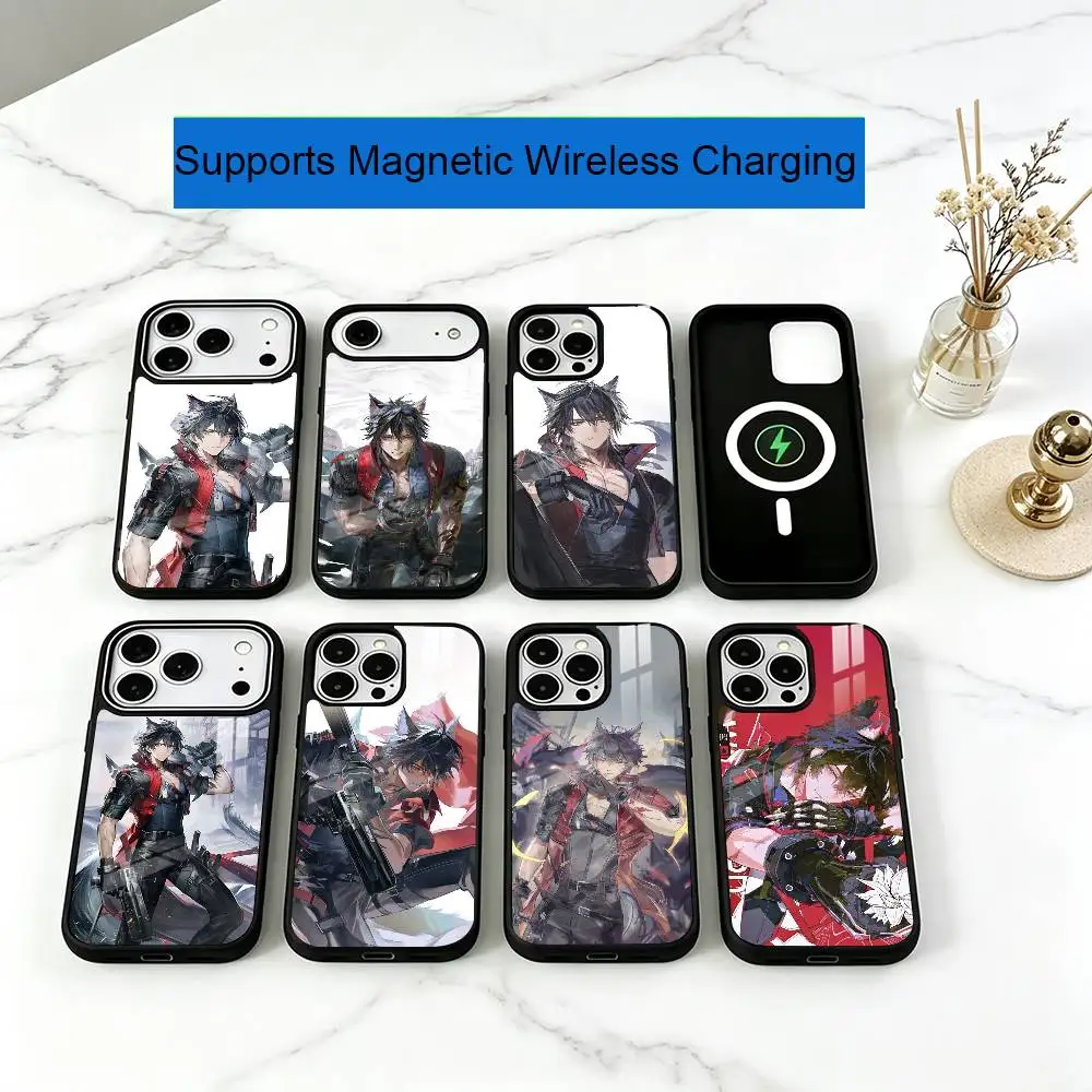 Game Arknights Endfield Wulfgard Phone Case For iPhone17,16,15,14,13,12,11 Plus,Pro Compatible with magnetic wireless charging