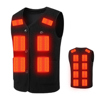 Outdoor USB Heating Vest Warming Vest Winter Flexible Electric Thermal Clothing Fishing Hiking Warm Clothes