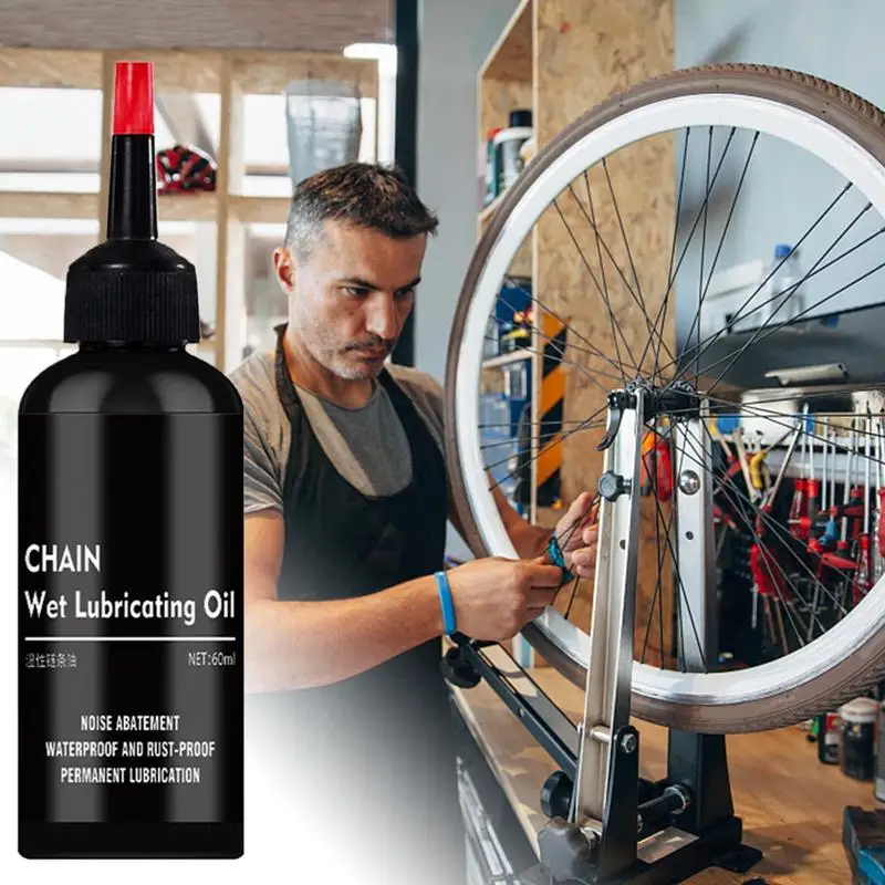 Chain Oil For Bikes 60ml Bicycles Chains Lubricant Waterproof Chain Oil Cleans Lubes And Protects Against Wear Flywheel