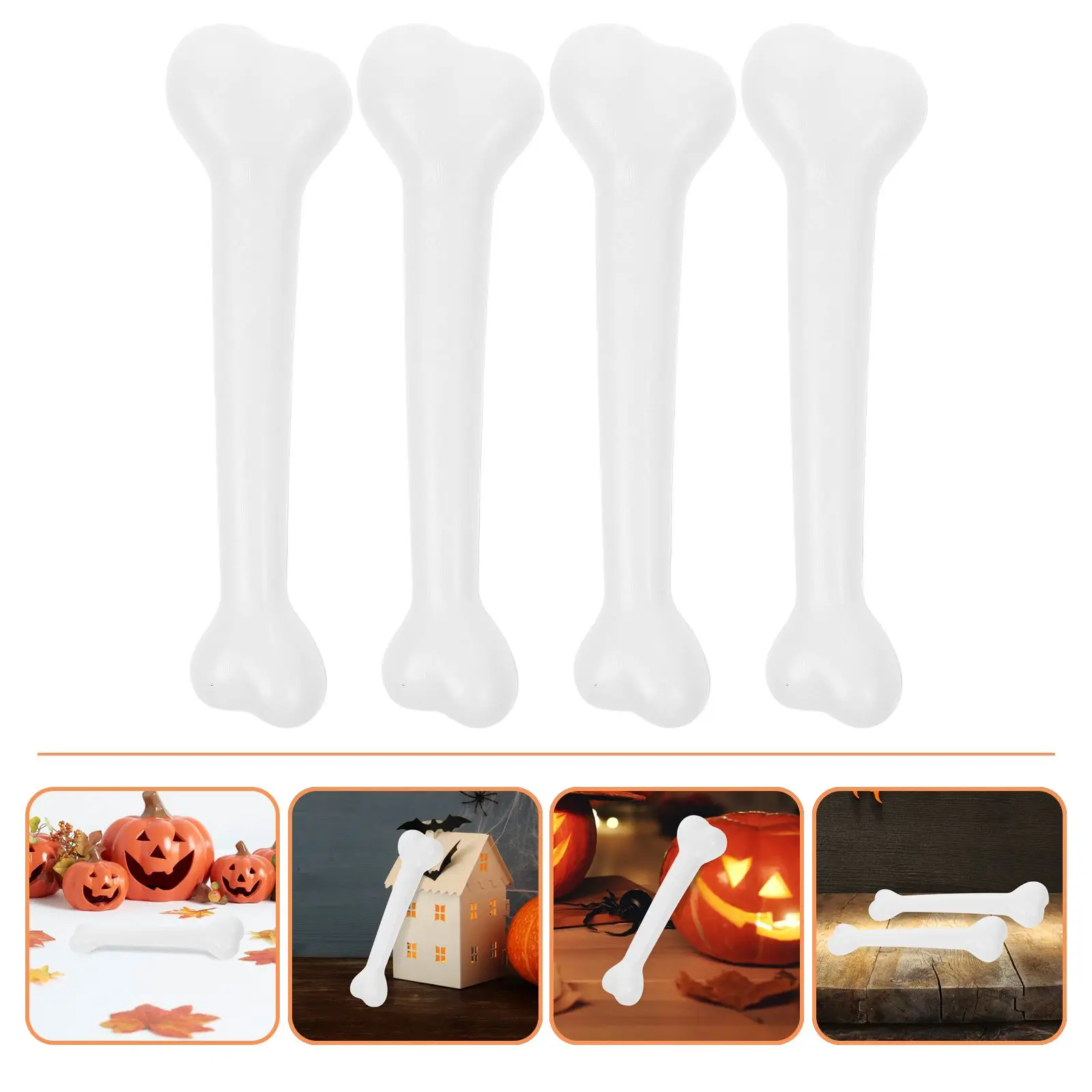 Accessoires simulés en plastique, 4 pièces, décorations d'halloween, accessoires de partie du corps, Costume artisanal, jouet de fête pour adultes