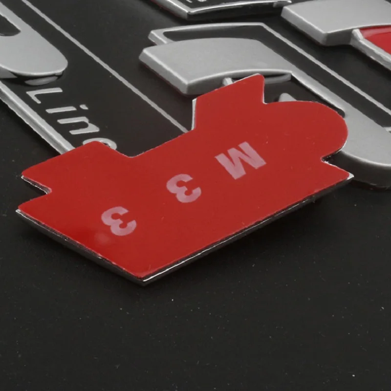3D Metall R-Logo Aufkleber Auto Heckklappen-Emblem Aufkleber für VW GTI Polo Passat B8 Golf MK6 MK7 Tiguan Jetta Beetle CC ID.3 B6 – Detail 4