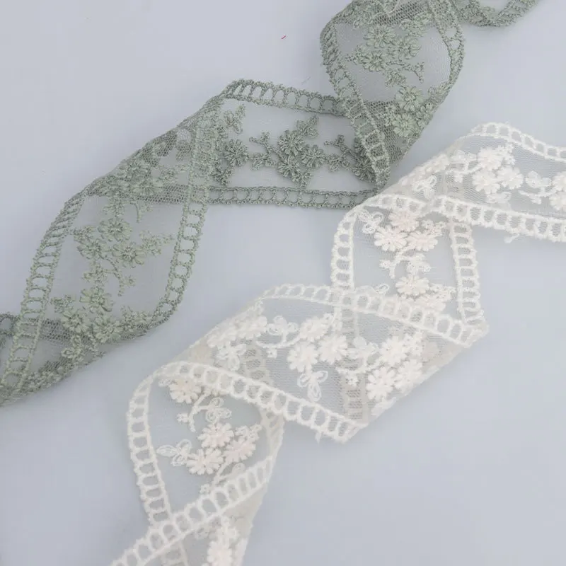 20 Yards Spitzenbänder für Kleidung, Hüte, Geschenke, Dekoration, DIY-Bastelarbeiten, Bekleidungszubehör, Stickerei, Webwaren, Nähzubehör, Bänder – Detail 5