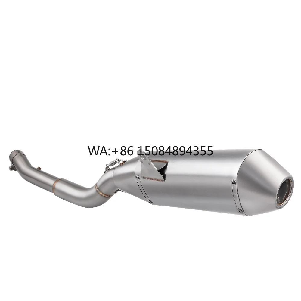 DRZ400 Direct Fit Motorcycle Exhaust System Combo Set Stainless Steel Front Mid Rear Section Special Non-Destructive