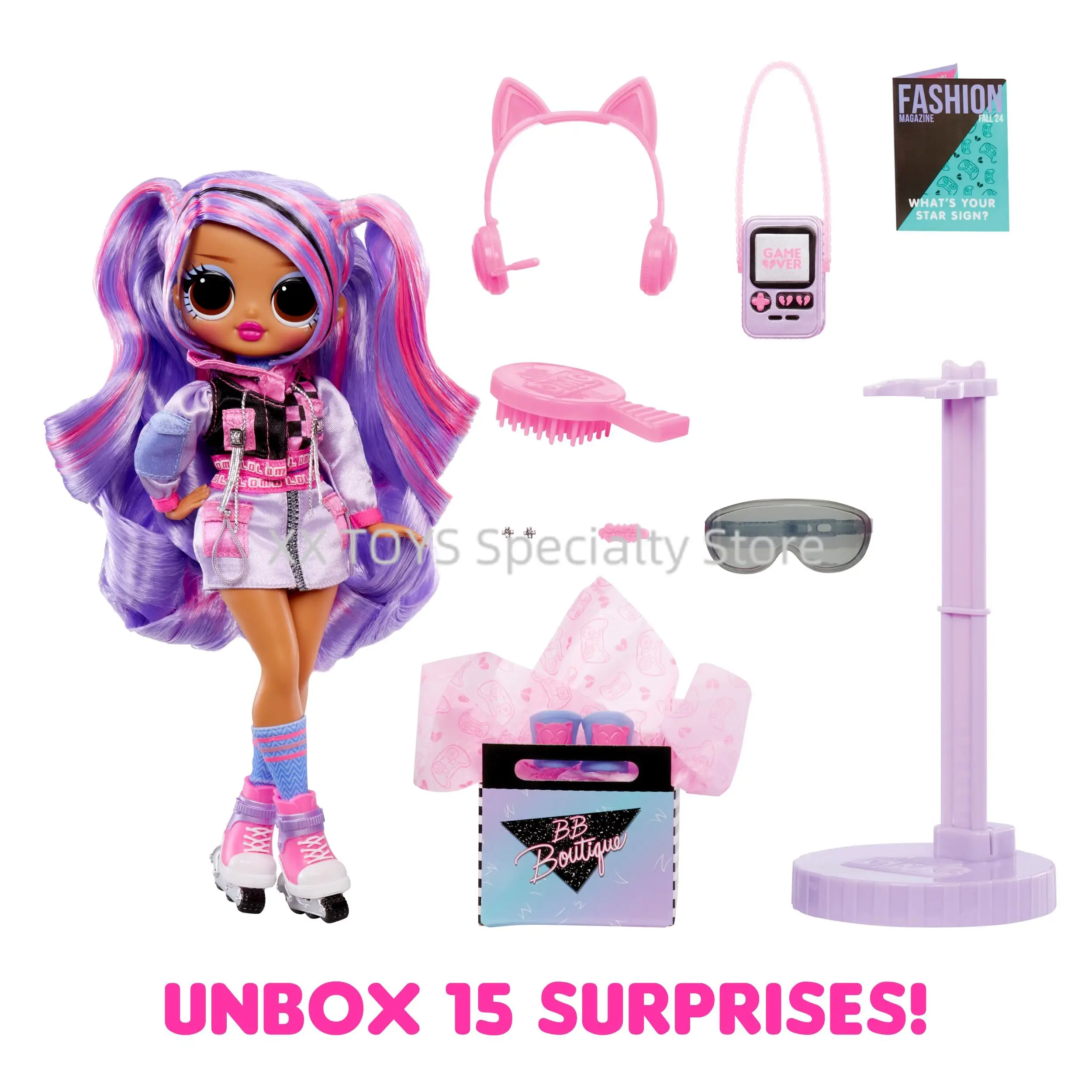 

L.O.L. Surprise! OMG Fashion Ace Doll Surprises Doll with Game Themed Clothes and Accessories Fashion Collectible Dolls