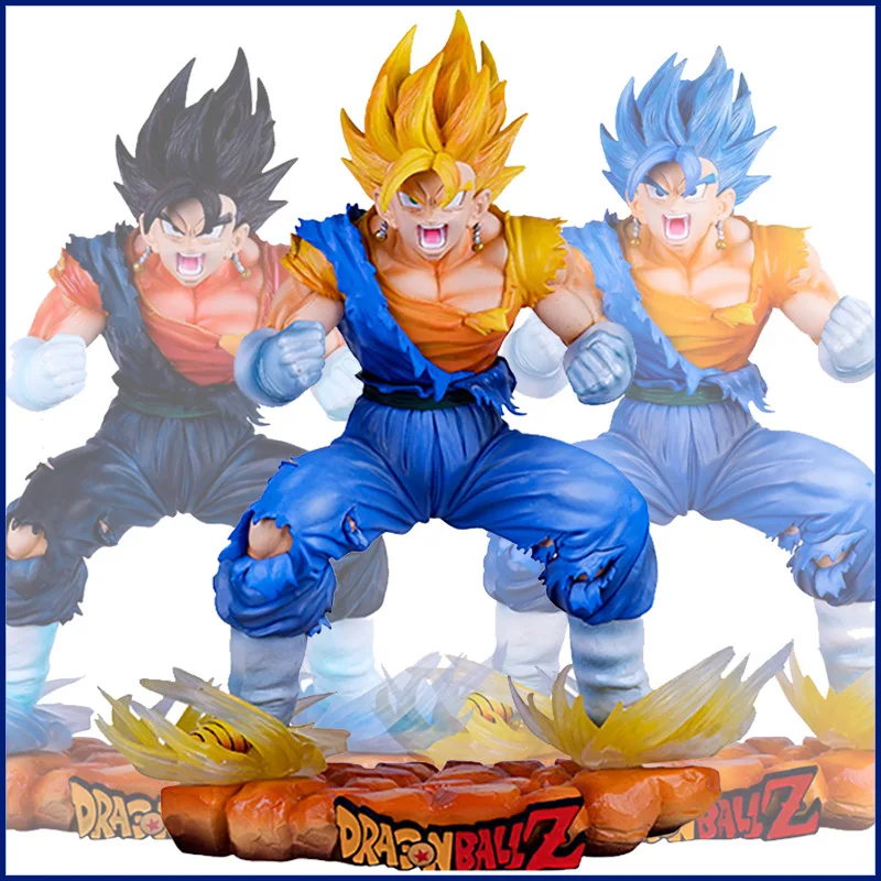 Anime Dragon Ball Vegetto Figure Vegetto SSJ Blue Action Figures 27cm PVC Collection Model Toys for Children Gifts