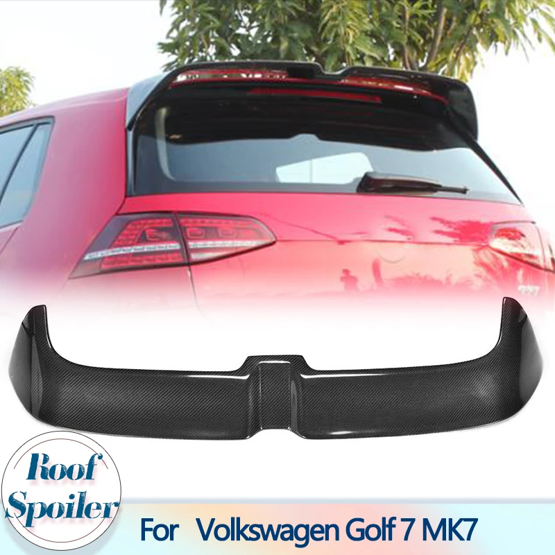 

Задний спойлер на крышу из углеродного волокна для Volkswagen VW Golf 7 VII MK7 GTI R Standard 2014-2017, автомобильный спойлер на крышу
