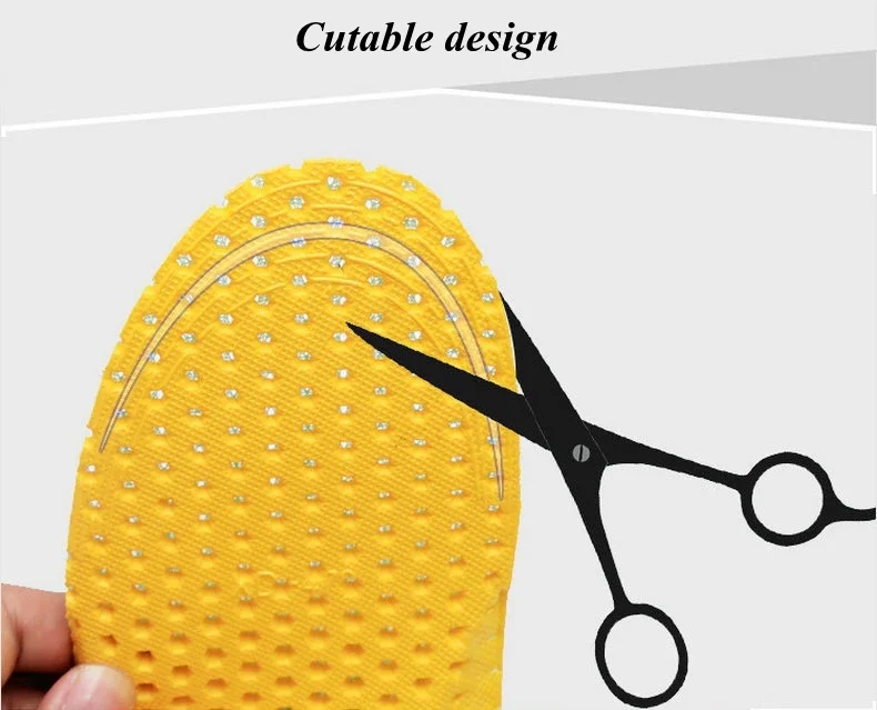 Memory-Schaum-Einlegesohlen für Turnschuhe, Wabenstruktur, atmungsaktive Einlegesohle, Sport-Schuhpolster, Einsätze, orthopädische Plattfüße, Polster für Damen und Herren – Detail 6