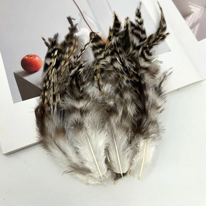 

50 шт., куриное перо для морской петы, изготовление ювелирных изделий своими руками, шлейф для завязывания мушек, аксессуары ручной работы, свадебные декоративные перья для поделок
