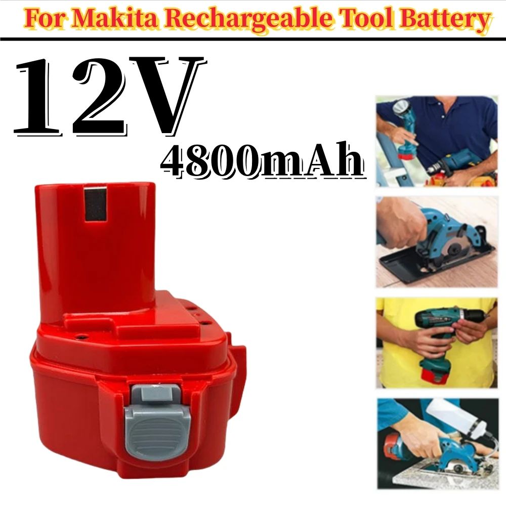 

Replacement Battery For Makita 12V 4800mAh Rechargeable batteries Power Tools Bateria PA12 1220 1222 1235 1233S