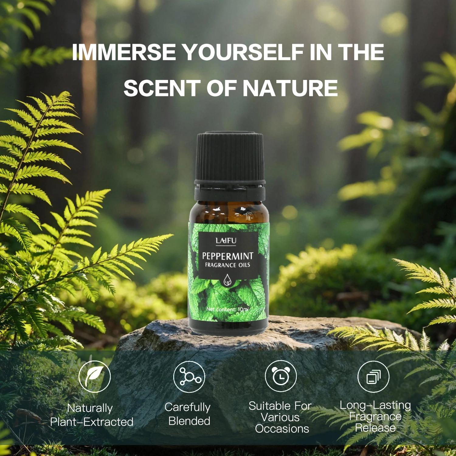 مجموعة الزيوت العطرية الفاخرة للعلاج العطري - 16 × 10 مل للناشرين والشموع والمرطبات - إكليل الجبل والياسمين والجريب فروت والليمون وال Pa #5