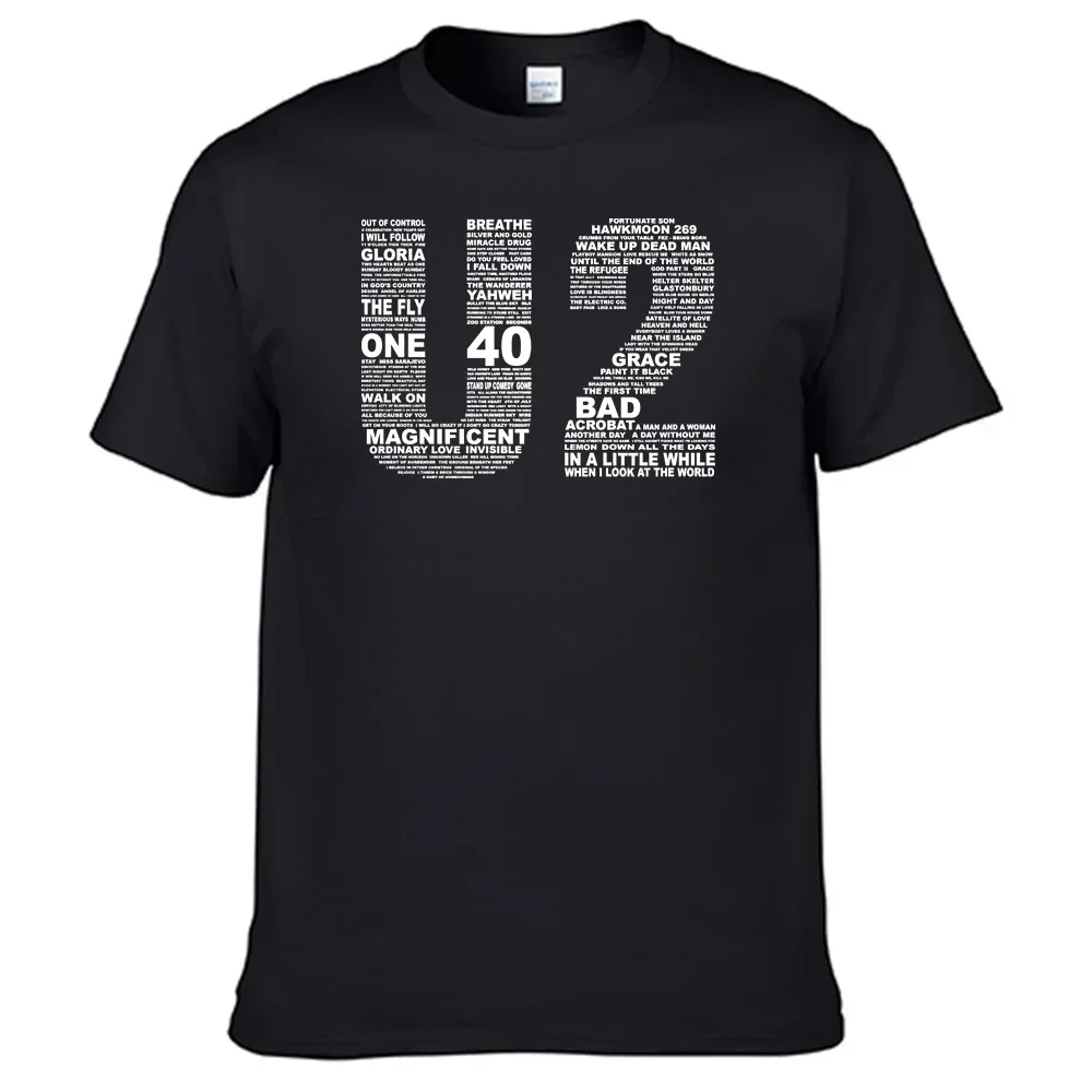 Rock Band U2 T-shirt 100% Cotton Shirt