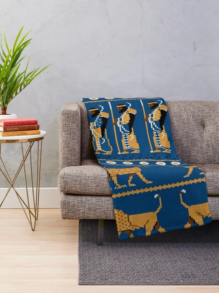 Ancient Knits - Babylon Throw Blanket king flannel blanket oversized throw blanket