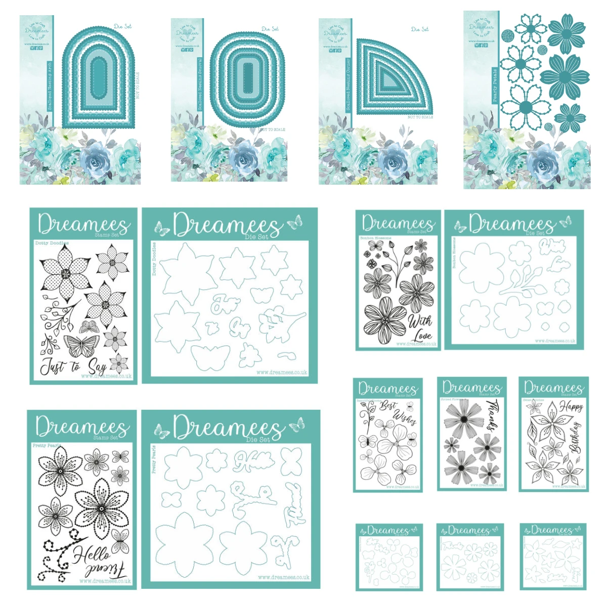 

Dotty Doodles Metal Cutting Dies and Clear Stamps for DIY Scrapbooking Photo Album Handmade Paper Card Decoration Craft Cut Die