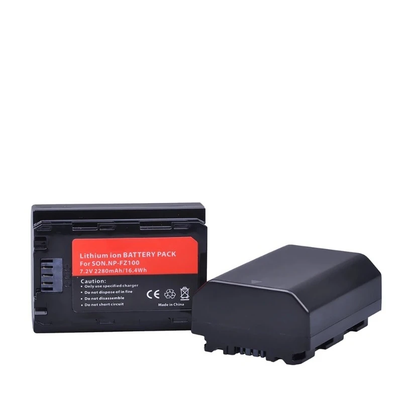 NP-FZ100 2280mAh 7.2v For Sony Alpha A7III A7R III A9 Alpha 9 A7R3 Battery 2pcs