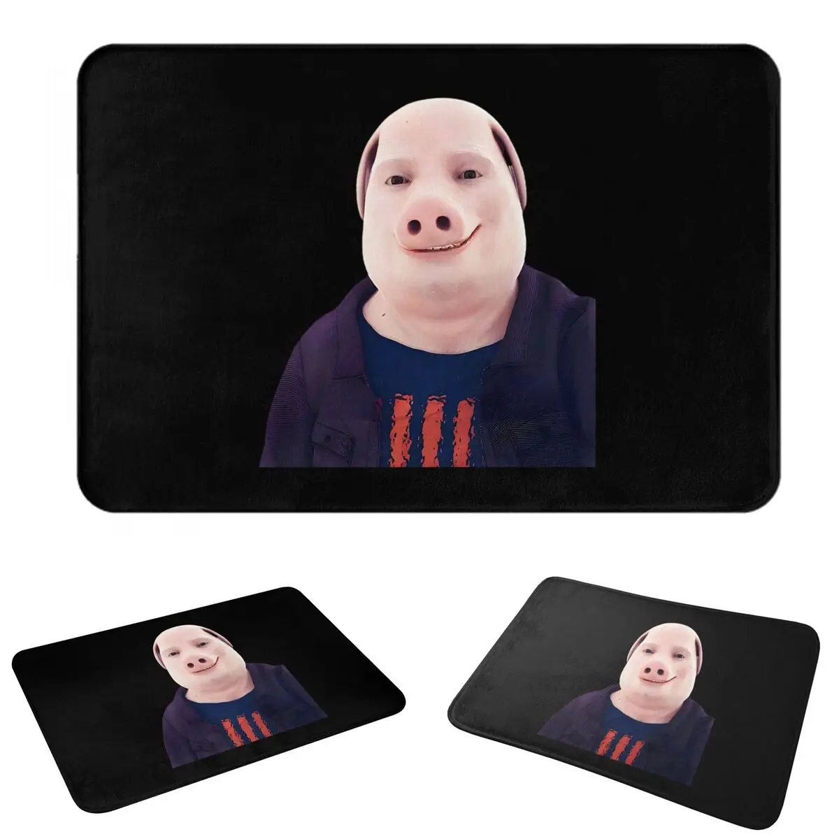 John Pork Is Calling Doormat Dust-proo Carpet Rug Kitchen Entrance Home Floor Mat for Balcony Footpad Mats