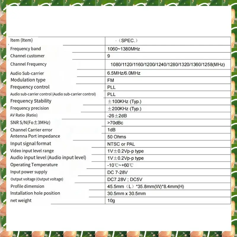 

JAJA Receiver Spare Parts Accessories RX FPV Combo For RC Models Drone Quad Booster FPV 1.2G 0.1MW/25MW/200MW/800MW For 9CH (B)