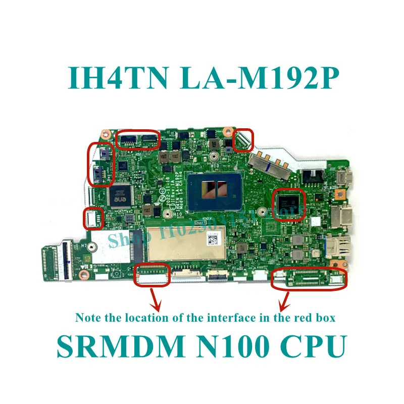 IH4TN LA-M192P With N100/I3-N305 CPU Mainboard NBVYJ11006 High Quality For Acer Laptop Motherboard 100% Full Tested Working Well