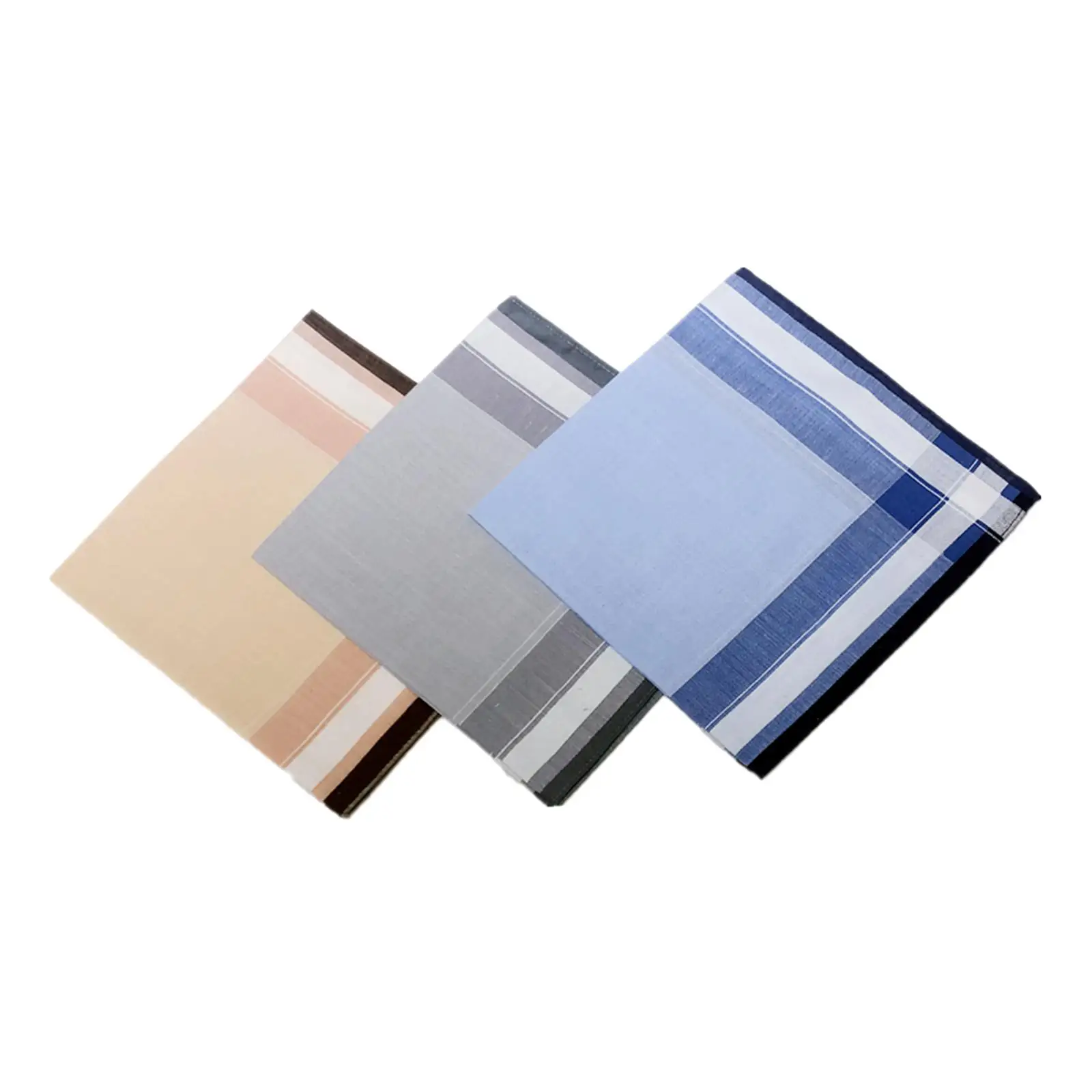 Pocket Square Hankies Fathers Wipe The Sweat Towels Cotton Men Handkerchiefs