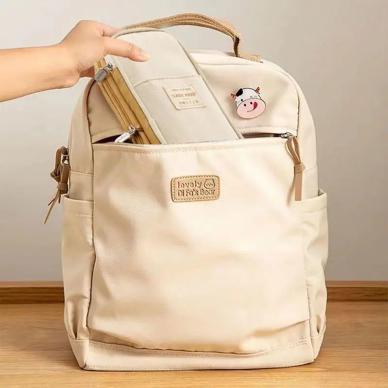 Grande Trousse à Crayons en Toile, 7x21cm