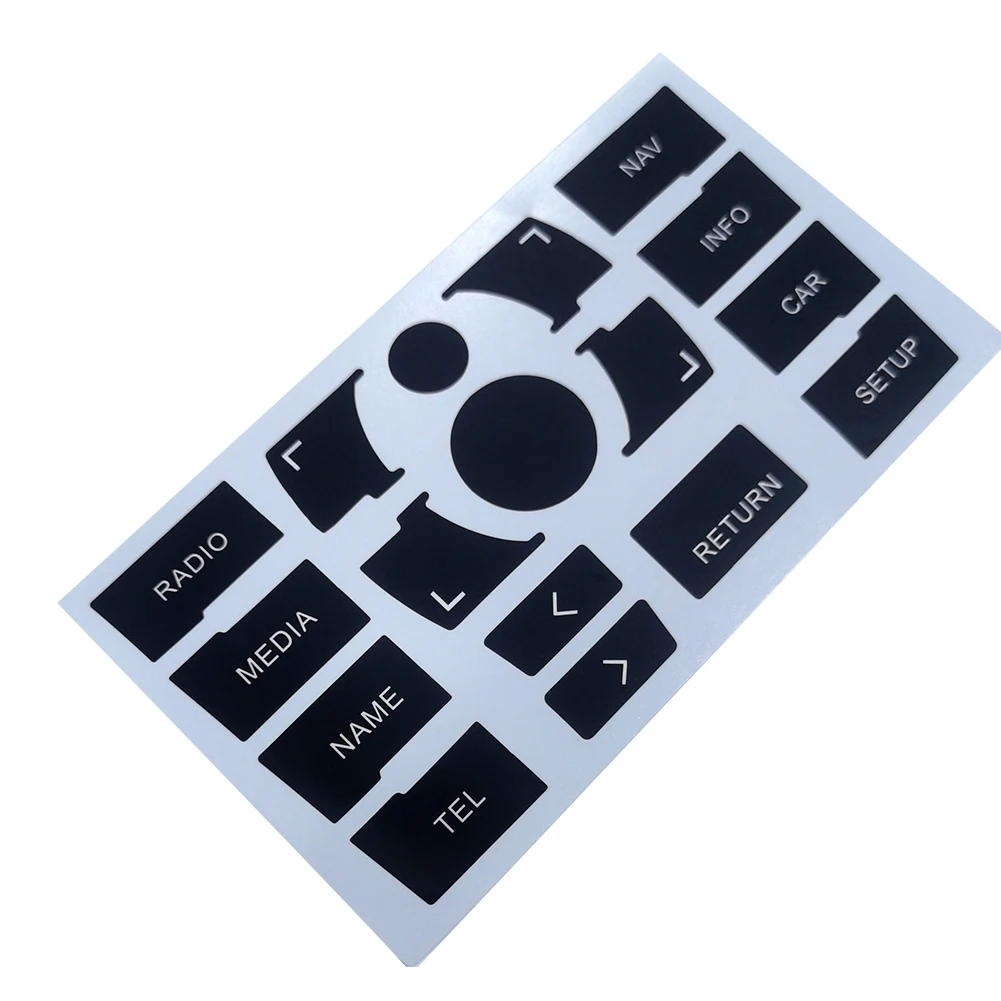 For A8 0510 Knob Switch Button Repair Sticker Decal in High Grade Vinyl Material with Reduced Light Penetration