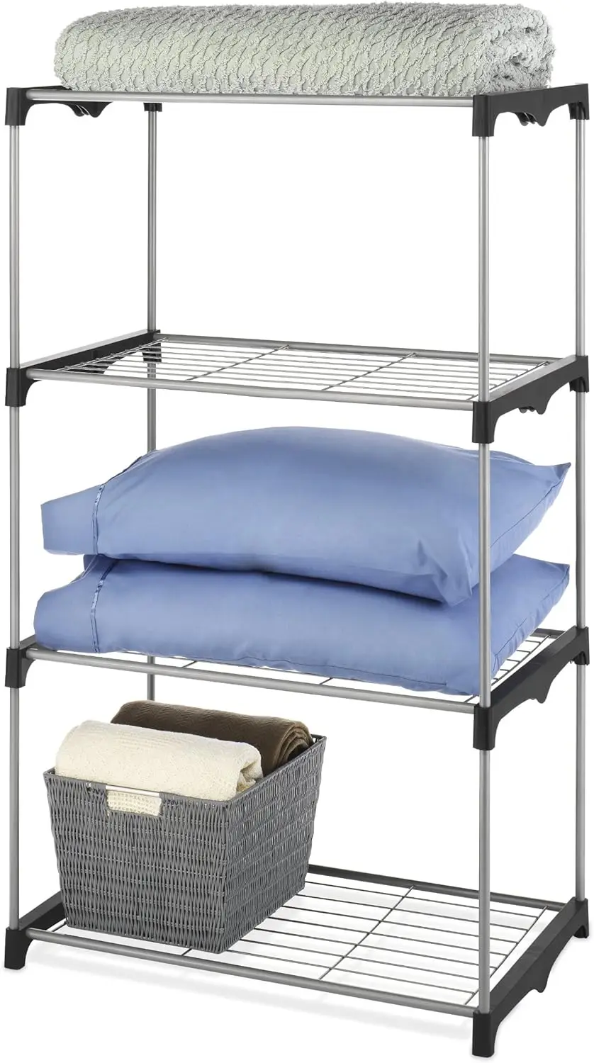 

Современный промышленный напольный органайзер для гардероба с 4 полками для дополнительного хранения