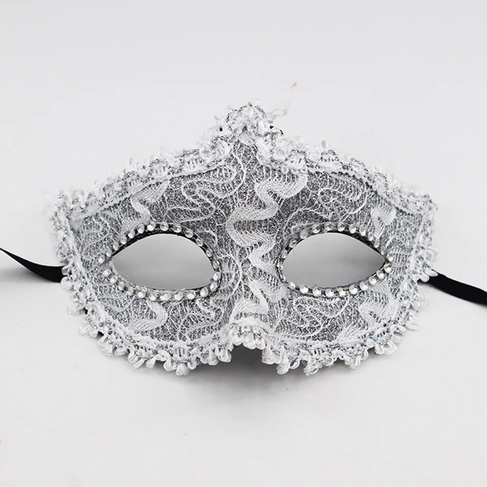 Demi-visage masque de renard mascarade vénitienne diadème masque pour les yeux Sexy noir exquis bord de dentelle masque femmes hommes décoration de fête de carnaval