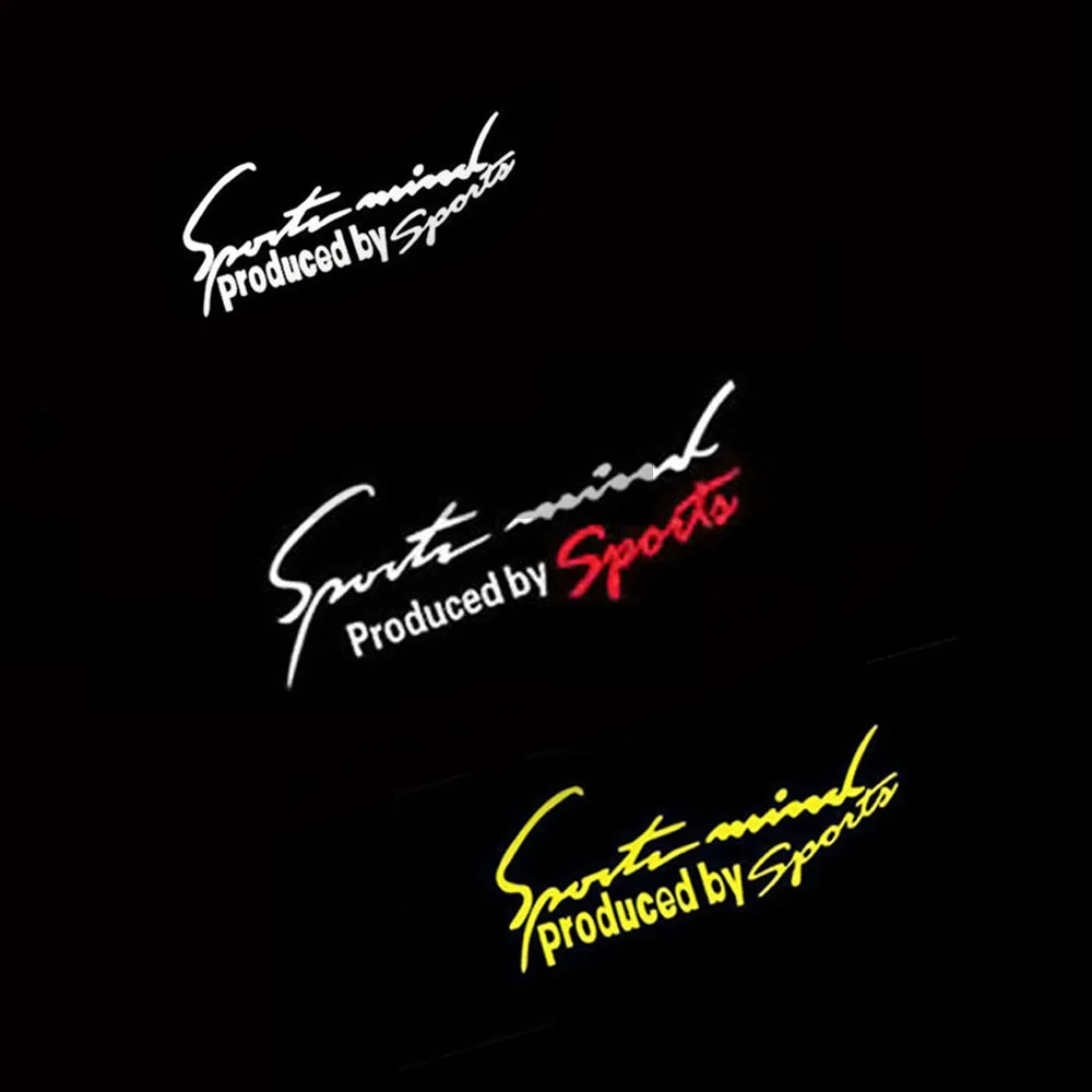 الرياضة العقل ملصق مائي هود الجسم لصائق السيارات نافذة ملصق العالمي الفينيل الرسم سيارة ضبط الأجزاء الخارجية سيارة ملصق #4