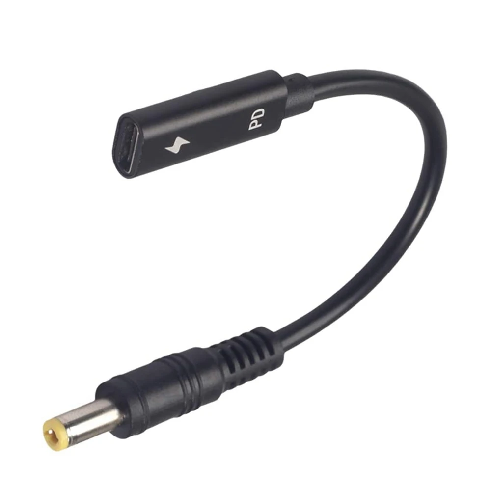 Gniazdo USB-C typu C, DC5,5-2,5 mm, kabel ładujący PD 19-20 V, odpowiedni do laptopa