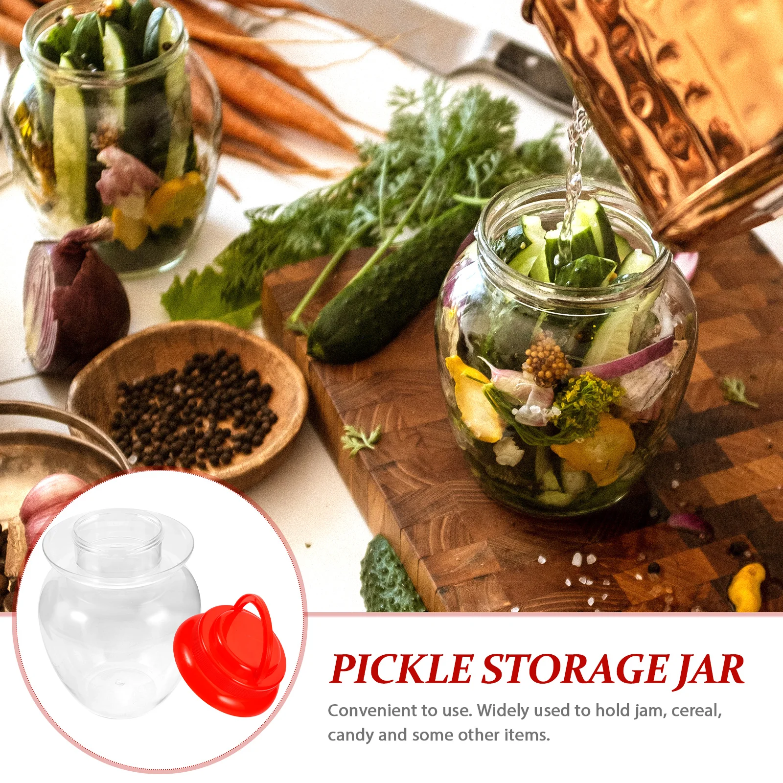 

Plastic Kimchi 2 5L Large Capacity Fermenting Pickle Container Vegetable Fermenting Containers Pickle Storage Food Preservation