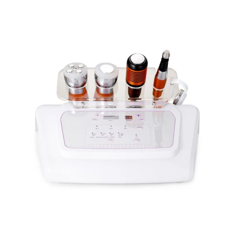 Hurtownia: Ultradźwiękowe urządzenie do pielęgnacji twarzy 4 w 1 do użytku domowego, fototerapia, młotek zimny, ujędrnianie skóry, lifting twarzy.