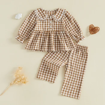 Plaid Collar Girls Set 1