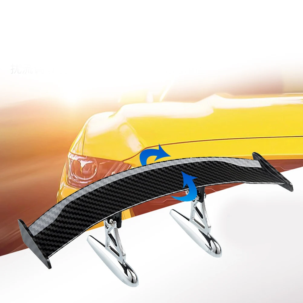 

1pc Rear Roof Spoiler Wing Modification Parts Abs Material Durable Sturdy Easy Installation Stable Car