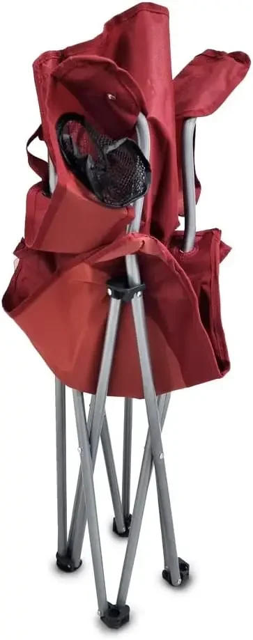 Sedia pieghevole Trail rossa (confezione da 2)