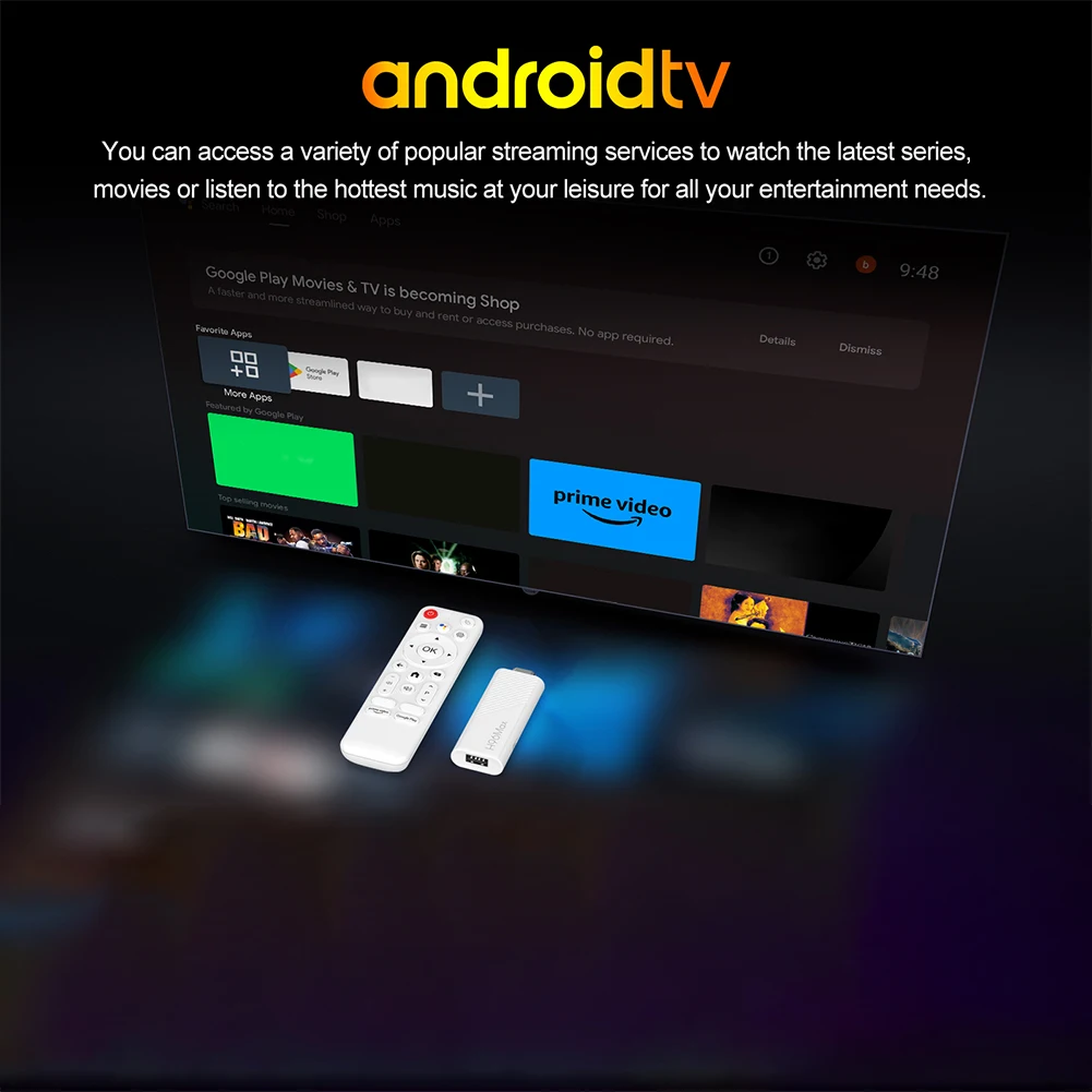 안드로이드 14.0 TV 스틱 4K 셋톱박스 WIFI BT5.0 안드로이드 TV 스틱 2GB 8GB/2GB 16GB TV 동글 Allwinner H313 쿼드 코어 리모컨 포함