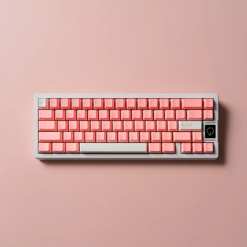 

Pink Keycap Complete Set 152 Key PBT Sublimation OME Profile Keycaps for Mechanical Keyboard Accessories Custom Keyboard Caps