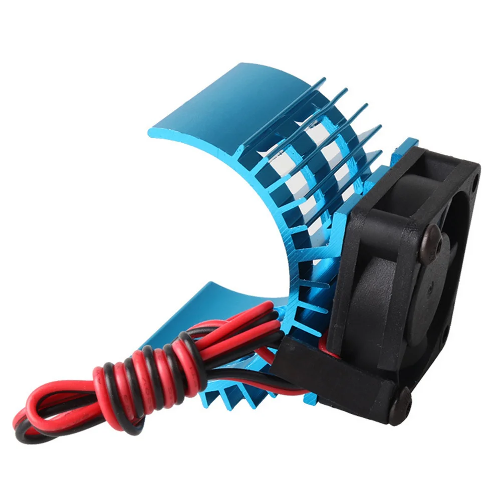 

540/550 Brush Motor Heat Sink System Aluminum Heatsink For Rc Car Cooling Fan Blue 380 Motor Heatsink Laptop Cooling Parts