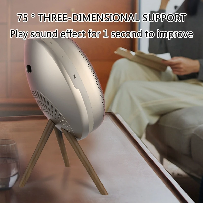 حامل مكبر صوت محمول لسطح المكتب لمكبر الصوت B&O Beosound A1 حامل حامل مكبر الصوت المستقر يعزز الاستقرار وتقليل الاهتزاز