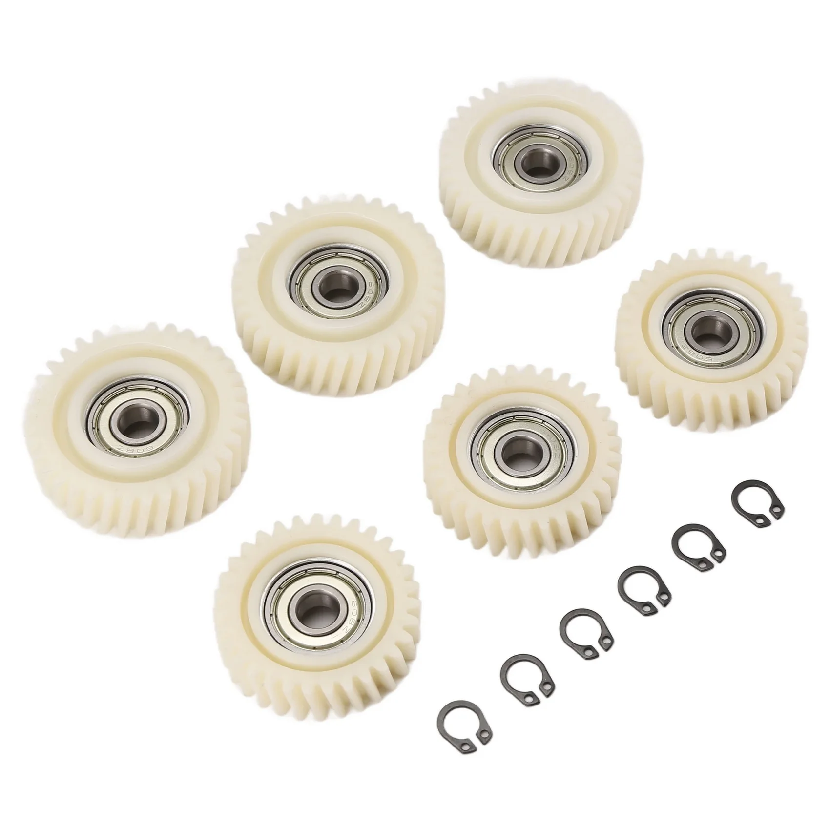 6PCS 47.5x13mm 41.5x11mm Oblique Planetary Gear 35 31 Teeth Helical Gears with 7.94mm Bearings for E-Bike Hub Motor